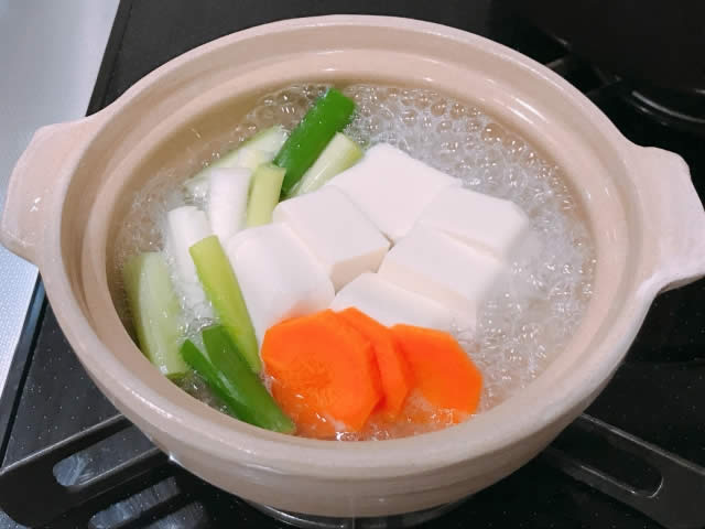 千本ねぎの美味しい食べ方　湯豆腐